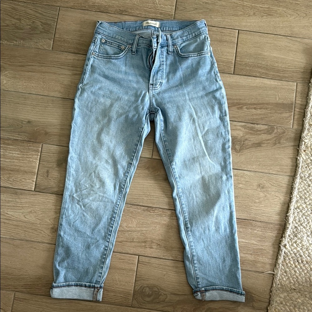 Madewell Mid-Rise Perfect Vintage Sky Blue Denim Jeans